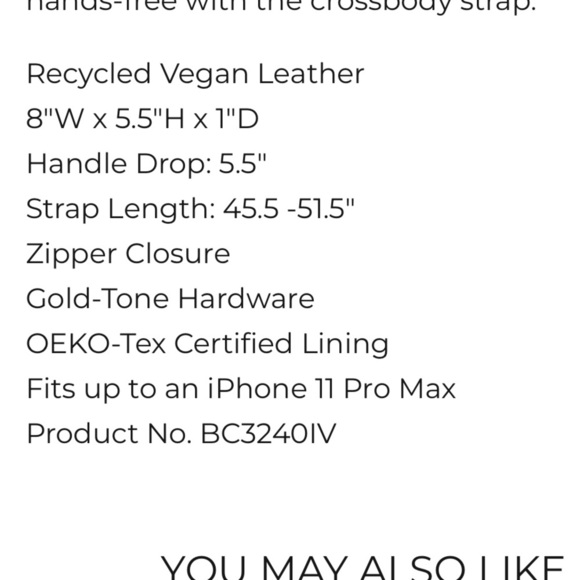 Melie Bianco Jennie Tan Vegan Leather Purse - Picture 15 of 16